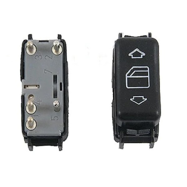 MERCEDES W124   1990-1993  ÖN KONSOL SOL CAM AÇMA DÜĞMESİ 1248209010