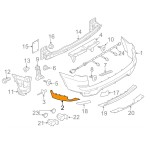 BMW X5 E70 2009-2013 ARKA TAMPON BAKALİTİ SOL 51127242527
