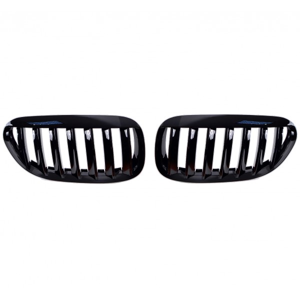 BMW 6 SERİSİ E63 E64 PARLAK SİYAH ÖN PANJUR SETİ 2004-2010