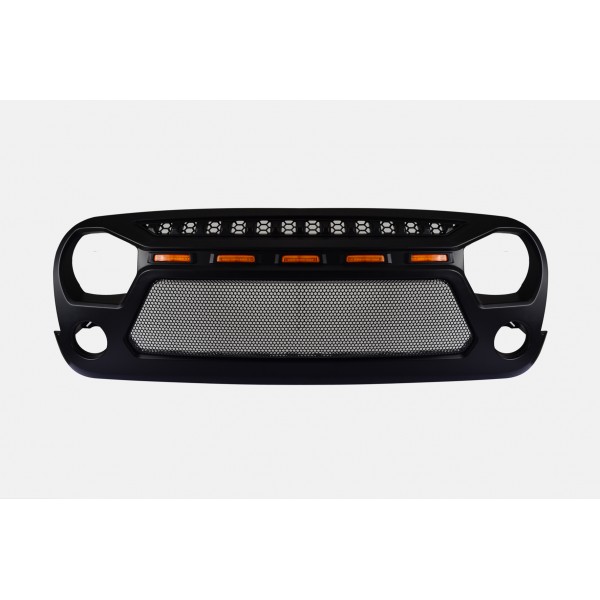 JEEP WRANGLER RUBİCON JK METAL IZGARALI LEDLİ ÖN PANJUR 2007-2017