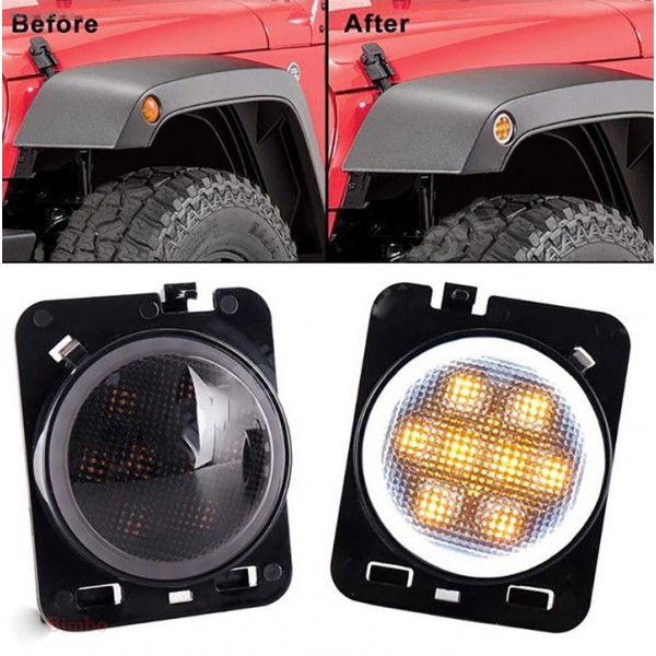 JEEP WRANGLER RUBİCON LEDLİ ANGEL ÇAMURLUK DODİK SİNYALİ SETİ