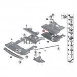 BMW 5 SERİSİ F10 MOTOR ALT MUHAFAZASI (KEÇE) 51757185113