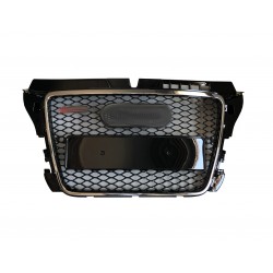 AUDİ A3 8P UYUMLU RS3 ÖN PANJUR KROM-SİYAH 2008-2012