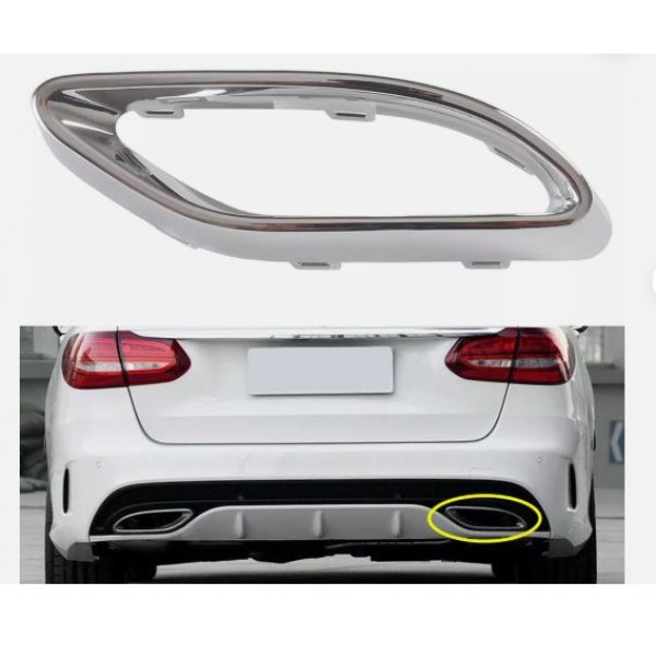 MERCEDES C SERİSİ W205 W177 UYUMLU EGZOZ UCU KROM ÇERÇEVESİ SAĞ 2019+ 2058852321