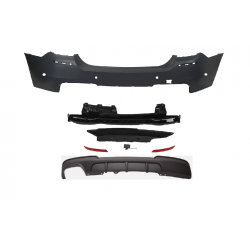 BMW 5 SERİSİ F10 UYUMLU M TECH ARKA TAMPON+DİFÜZÖR 2011-2016